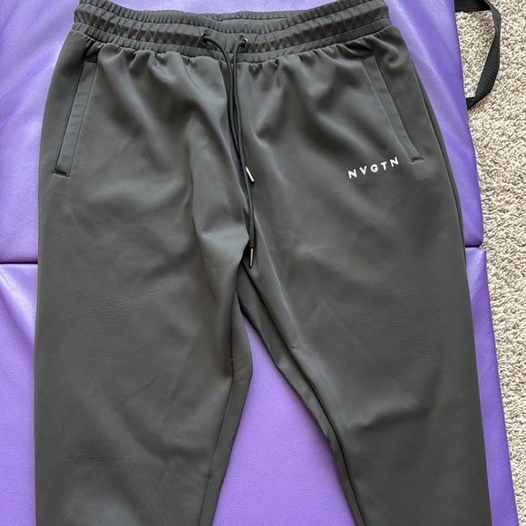 NVGTN Black Sweatpants with Elastic Waistband - Picture 1 of 8